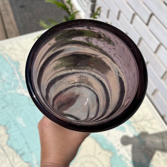 Vintage Czechoslovakian Purple Glass Decanter / Bottle - Picture 5 of 5